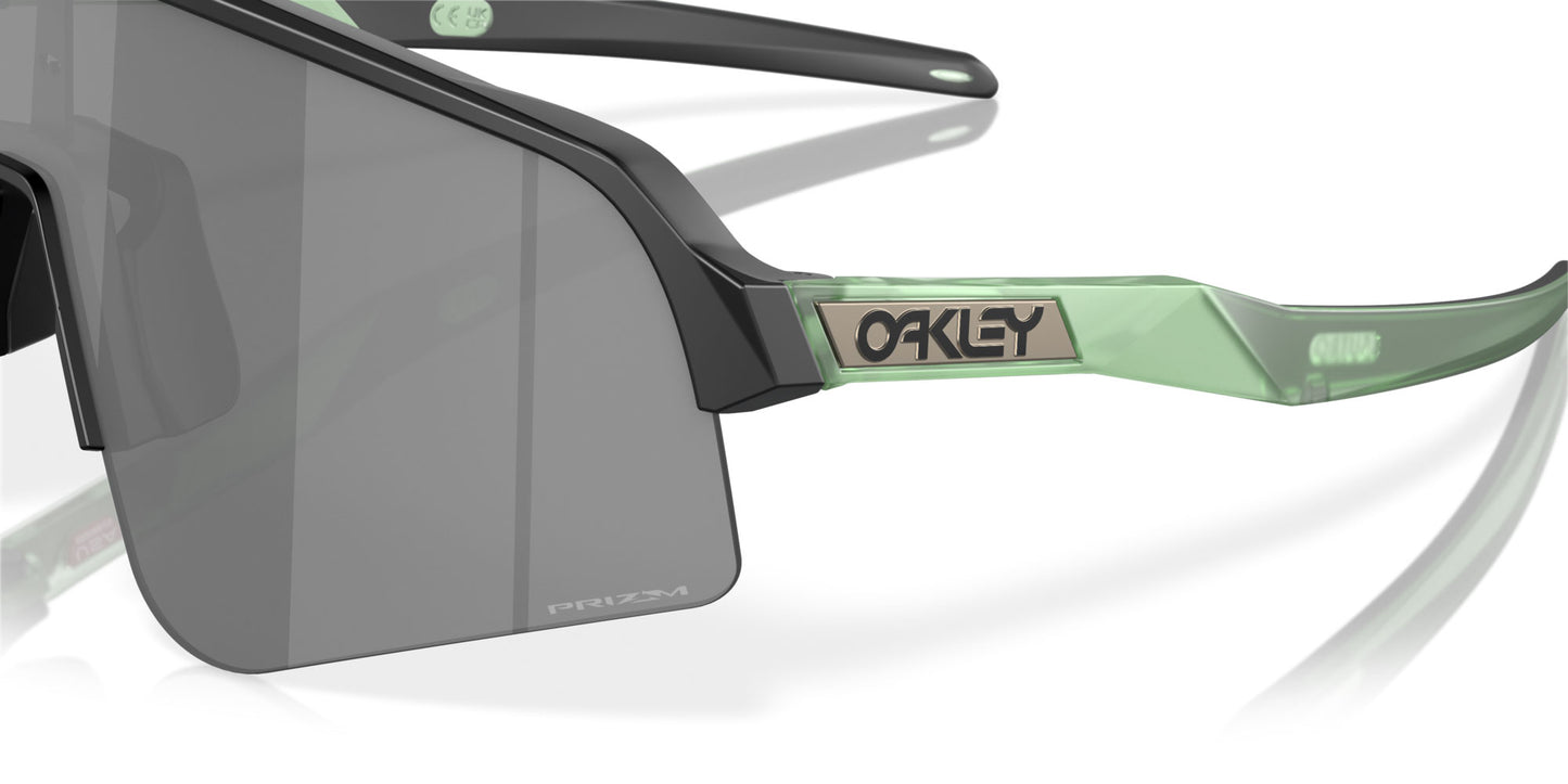 Oakley Sutro Lite Sweep Cycling Glasses (Matte Black Translucent Jade / Prizm Black)