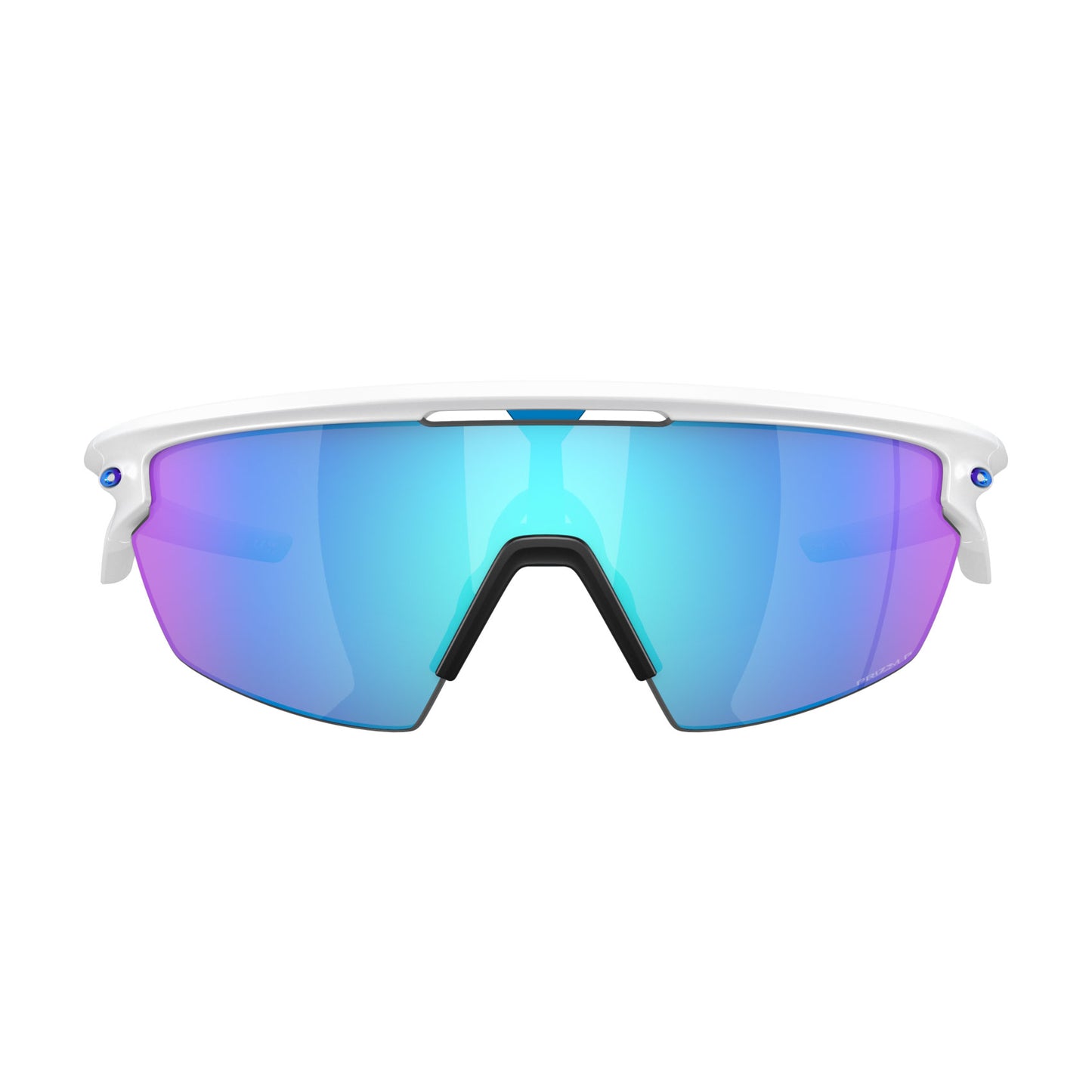 Oakley Sphaera Cycling Glasses (Matte White / Prizm Sapphire Polarised)