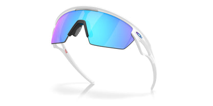 Oakley Sphaera Cycling Glasses (Matte White / Prizm Sapphire Polarised)