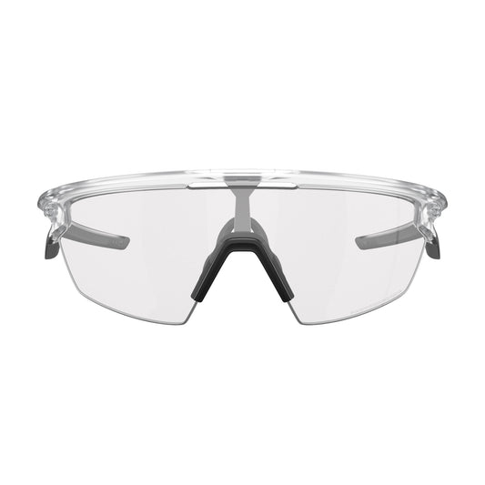 Oakley Sphaera Cycling Glasses (Matte Clear / Clear to Black Iridium Photochromic)