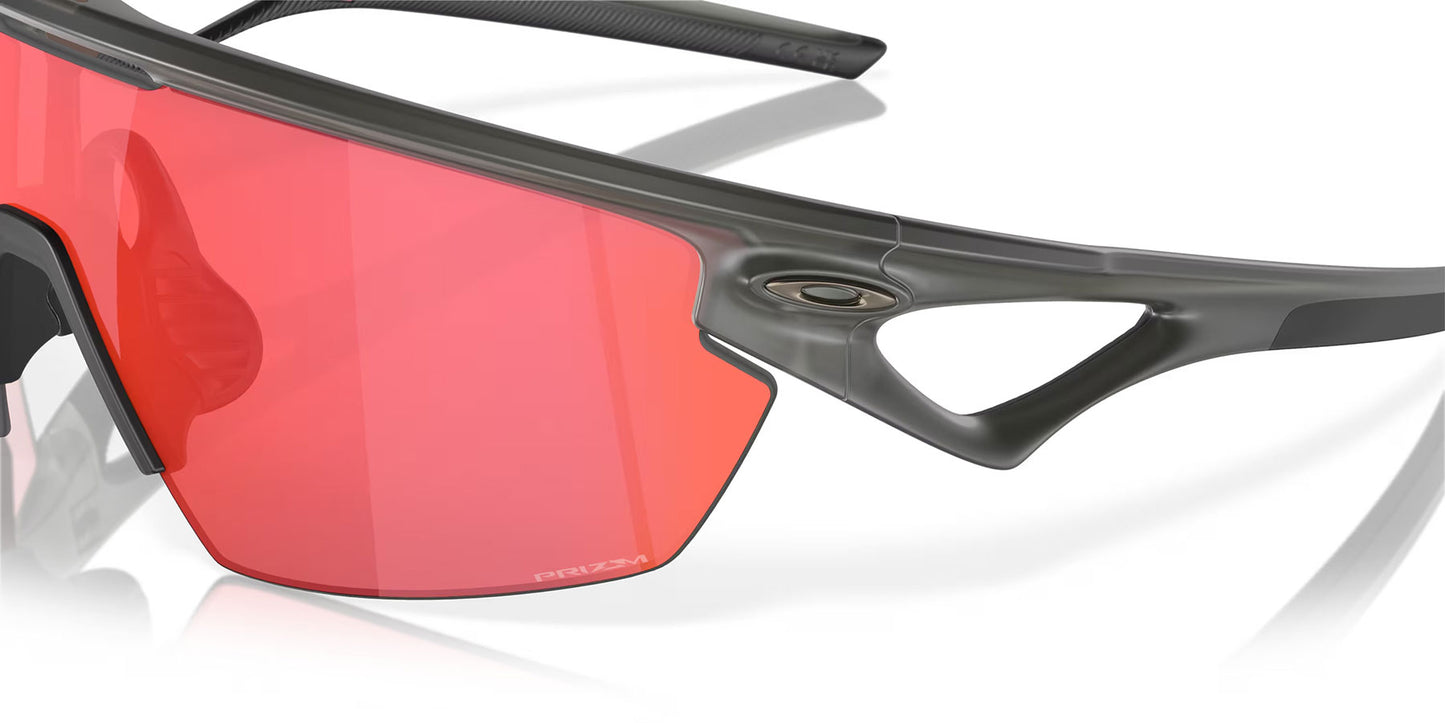 Oakley Sphaera Cycling Glasses (Matte Grey Smoke / Prizm Trail Torch)