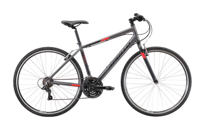 Apollo Trace 10 - Urban Bike (Matte Charcoal / Black / Red)