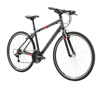 Apollo Trace 10 - Urban Bike (Matte Charcoal / Black / Red)