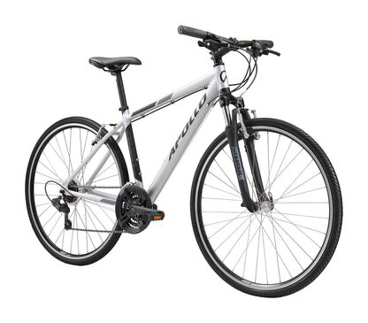 Apollo Transfer 10 - Urban Bike (Matte Silver / Black)