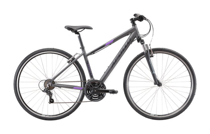 Apollo Transfer 10 WS - Womens Urban Bike (Matte Charcoal / Black / Lavender)