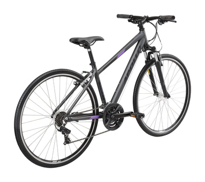 Apollo Transfer 10 WS - Womens Urban Bike (Matte Charcoal / Black / Lavender)