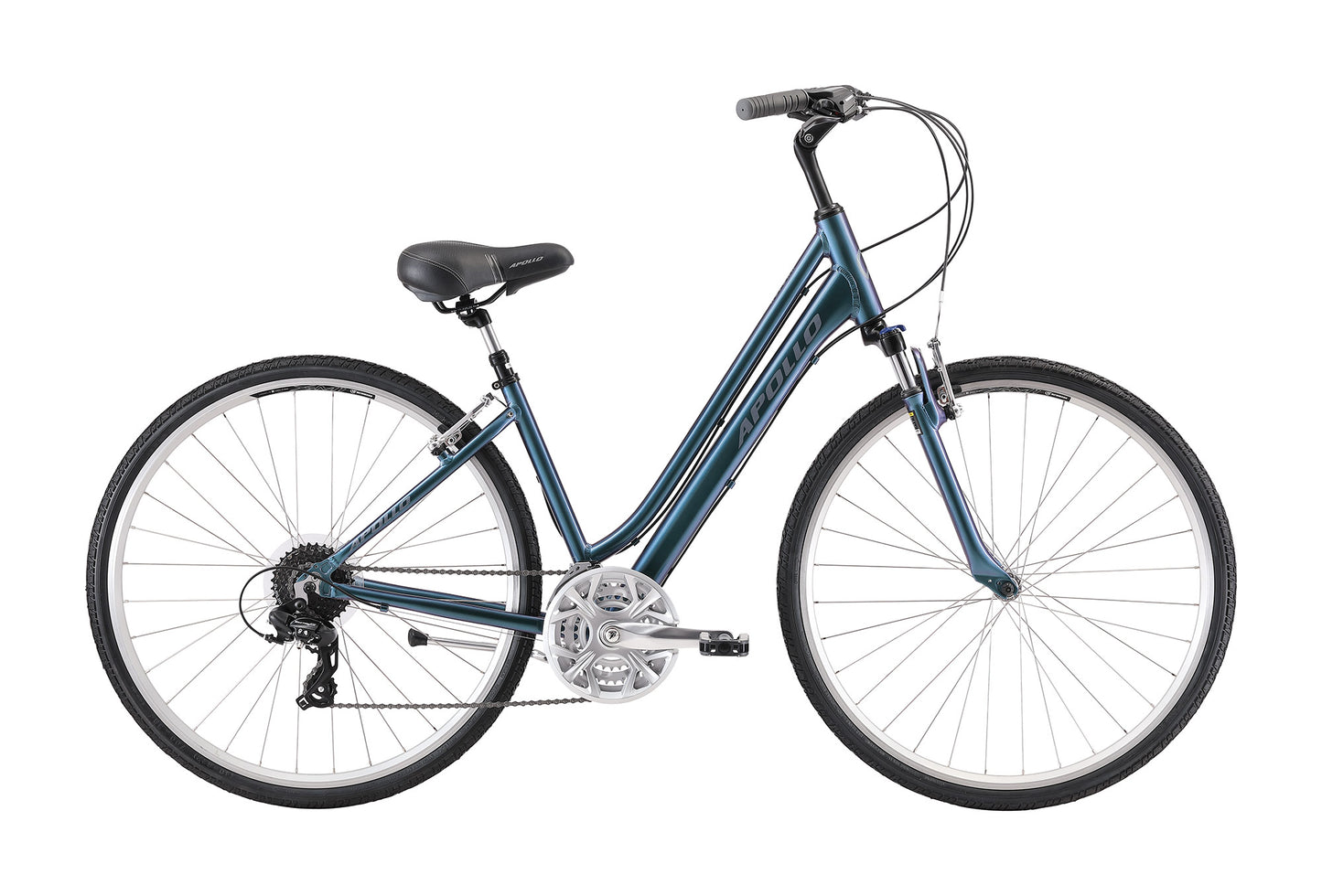 Apollo Altura WS - Womens Comfort Bike (Gloss Dark Turquoise)