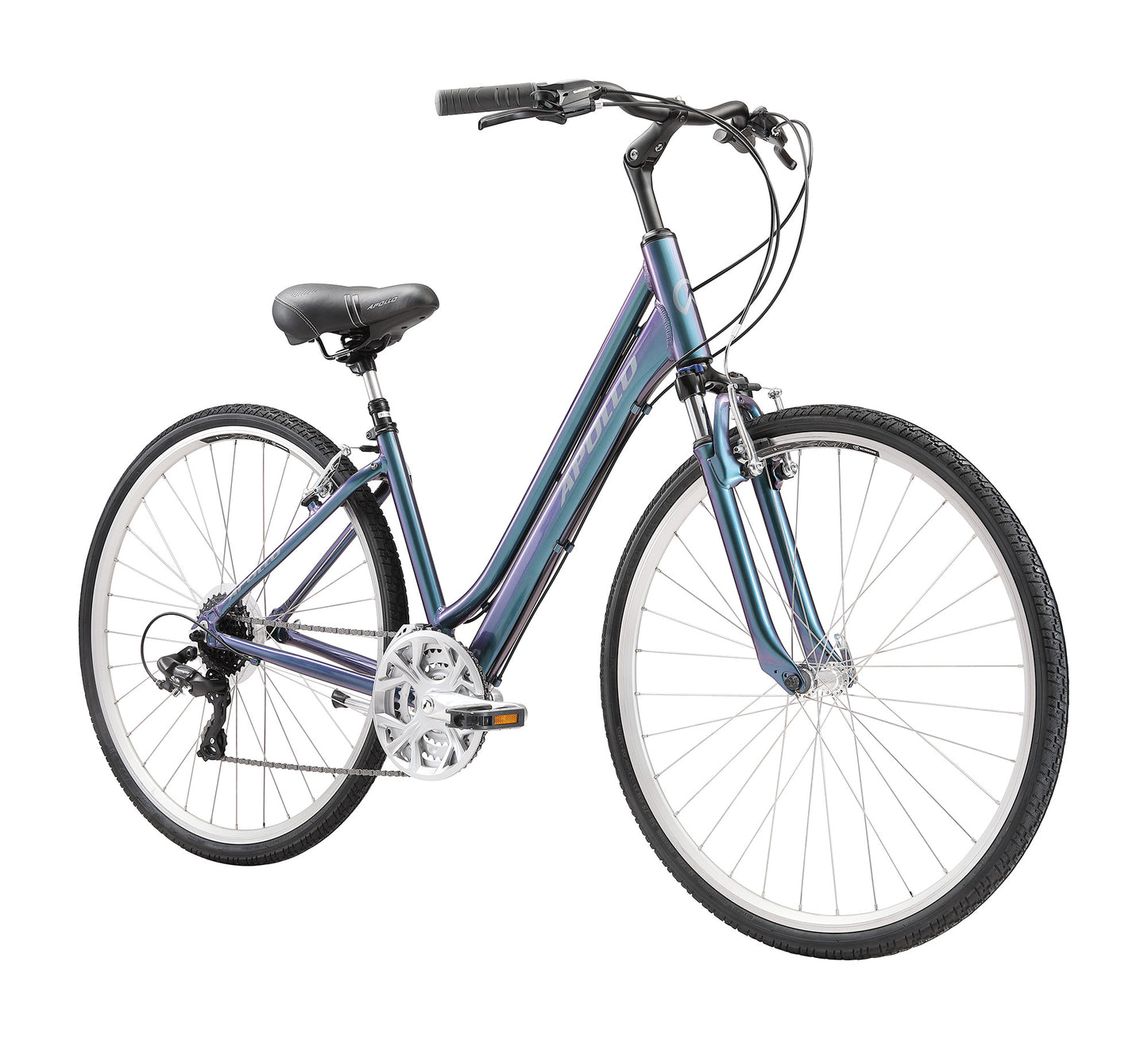 Apollo Altura WS - Womens Comfort Bike (Gloss Dark Turquoise)