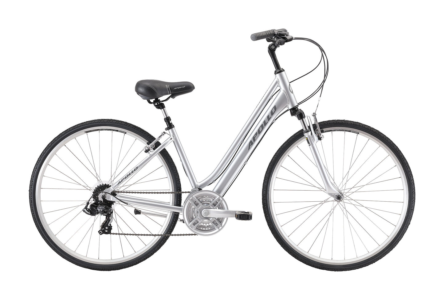 Apollo Shoreline WS - Womens Comfort Bike (Gloss Silver)