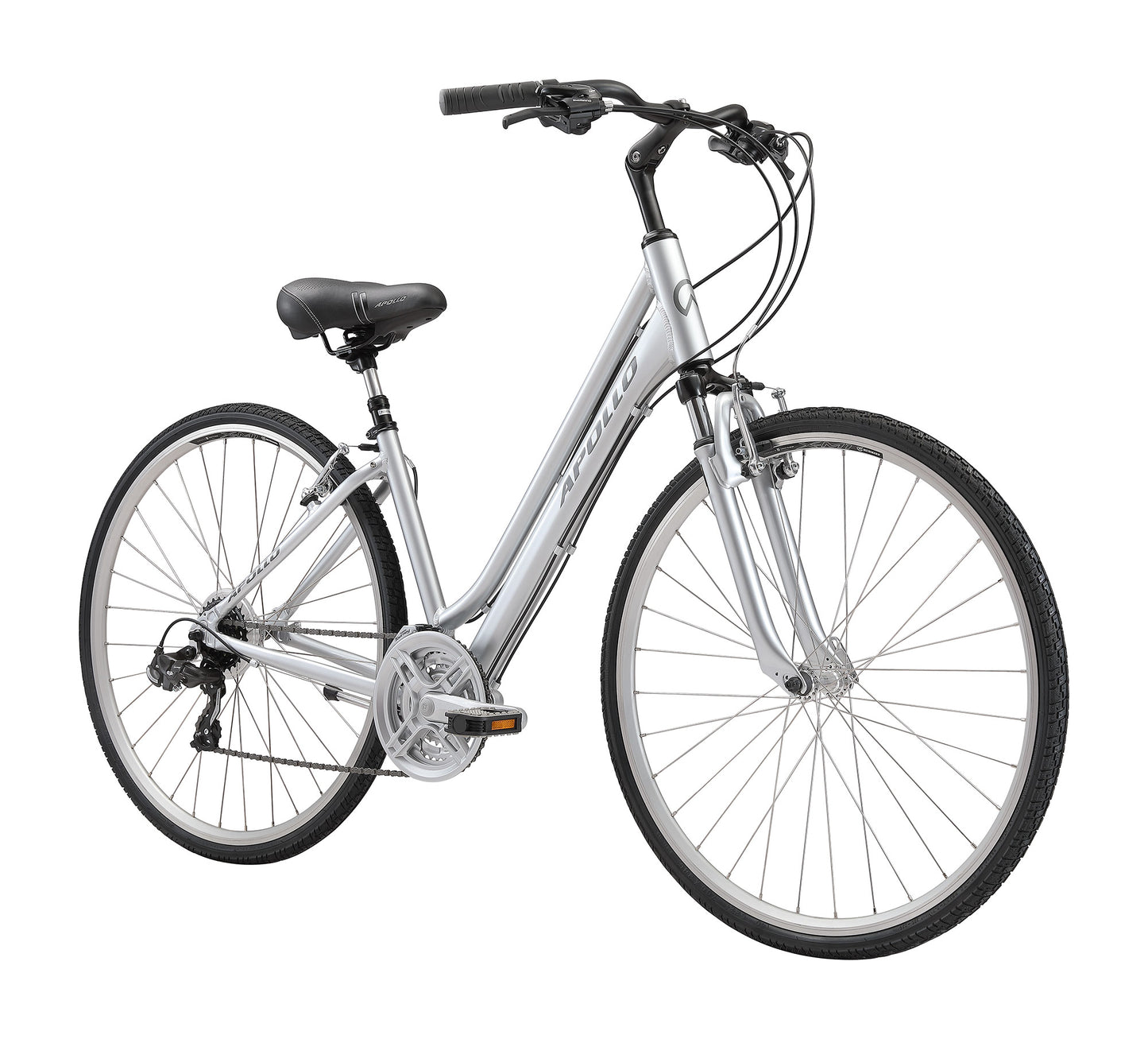 Apollo Shoreline WS - Womens Comfort Bike (Gloss Silver)