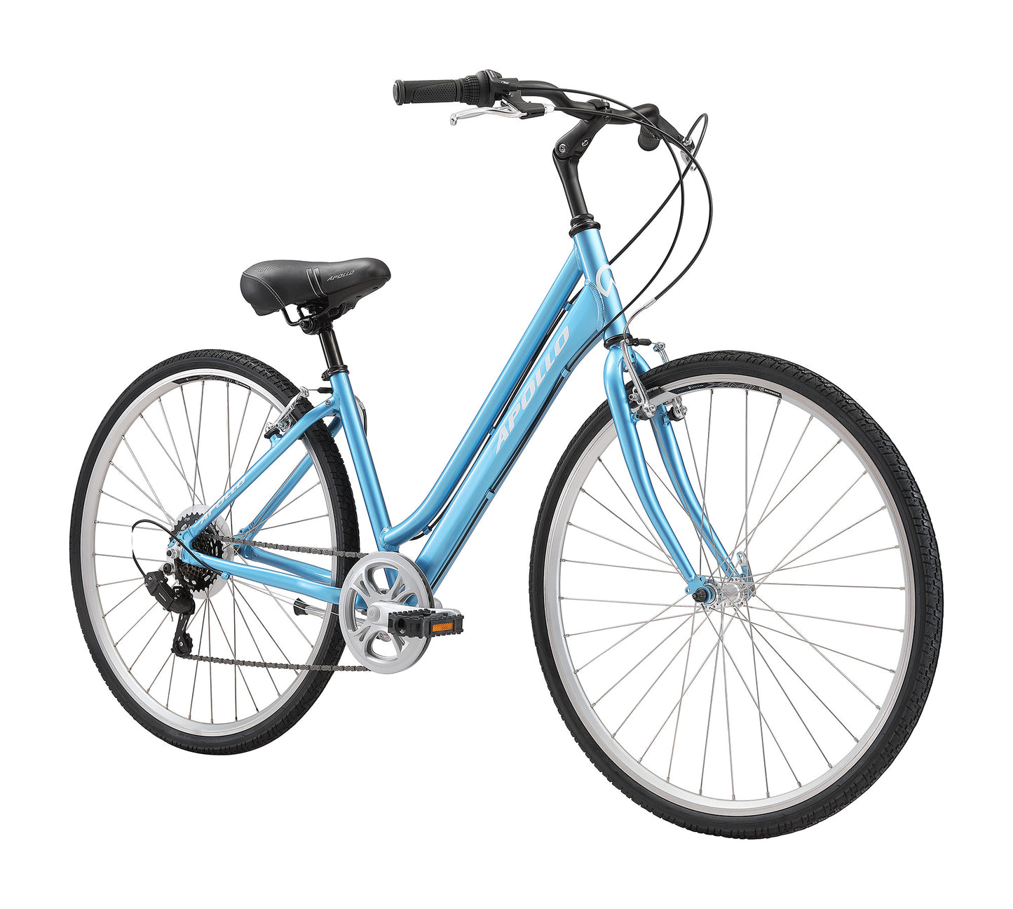 Apollo Villa WS - Womens Comfort Bike (Gloss Blue)