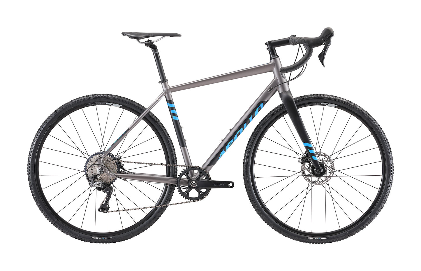 Apollo Scout 21X - Gravel Bike (Matte Charcoal / Black / Blue)