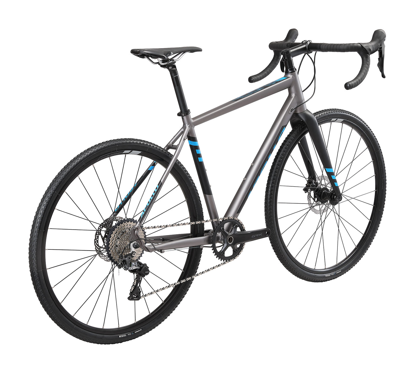 Apollo Scout 21X - Gravel Bike (Matte Charcoal / Black / Blue)