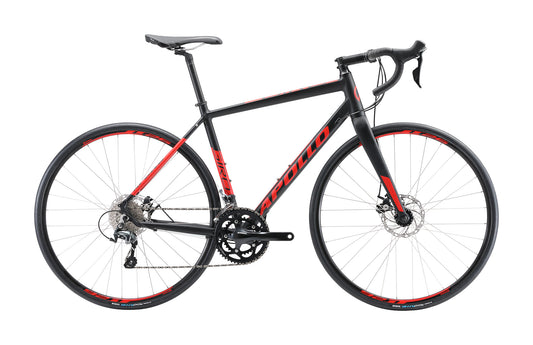 Apollo Giro 20 - Road Bike (Matte Black / Red)