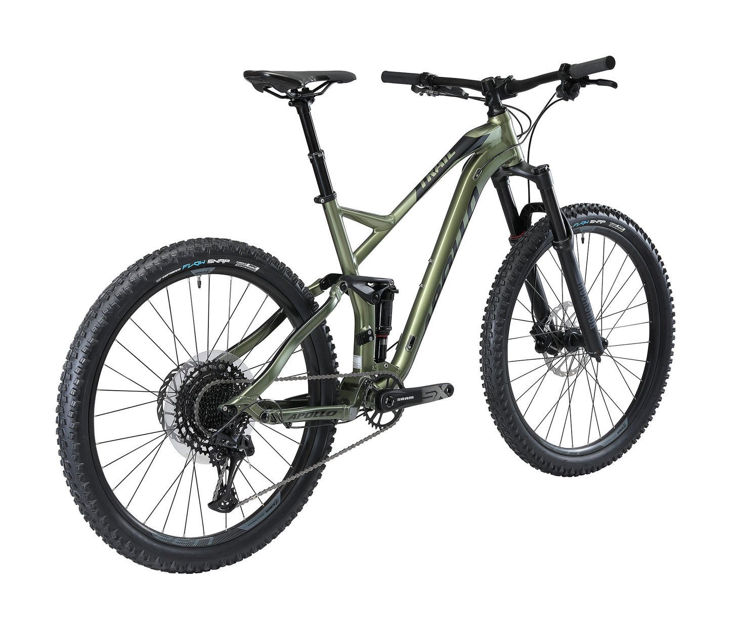 Apollo Trail D 10 - Dual Suspension Trail MTB (Gloss Green / Black)