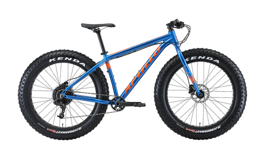 Apollo Stout 10 - 26" Fatbike (Gloss Navy Blue / Orange)