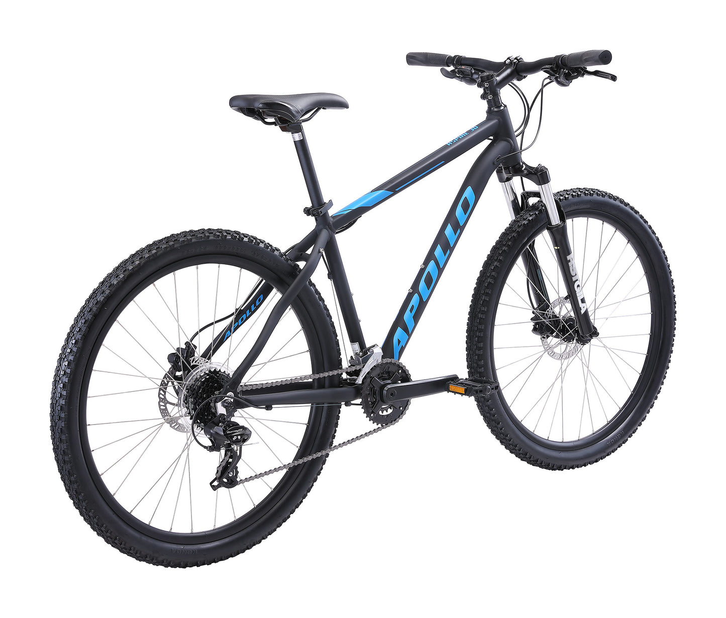 Apollo Aspire 30 - 27.5" Recreational MTB (Matte Black / Blue)