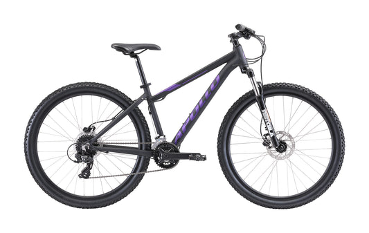 Apollo Aspire 30 WS - Womens 27.5" Recreational MTB (Matte Black / Purple)