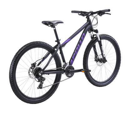 Apollo Aspire 30 WS - Womens 27.5" Recreational MTB (Matte Black / Purple)