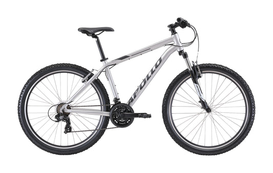 Apollo Aspire 10 - 27.5" Recreational MTB (Matte Silver / Charcoal)