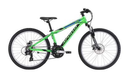 Apollo Panther  - 24" Youth Bike (Gloss Green / Black / Blue)