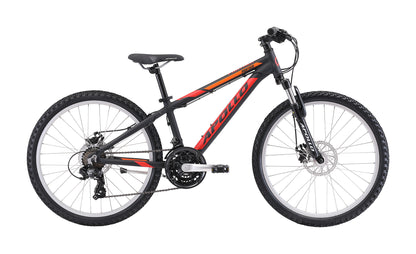 Apollo Panther  - 24" Youth Bike (Matte Black / Red / Orange)