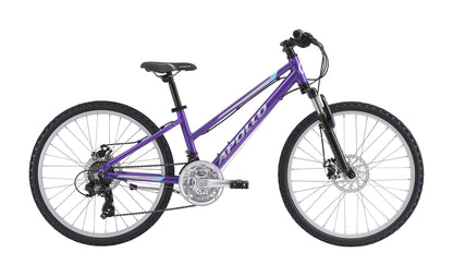 Apollo Verve - 24" Youth Bike (Gloss Purple / Silver / Sky Blue)