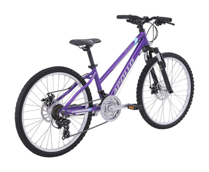 Apollo Verve - 24" Youth Bike (Gloss Purple / Silver / Sky Blue)