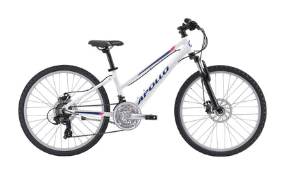 Apollo Verve - 24" Youth Bike (Gloss White / Navy Blue / Pink)