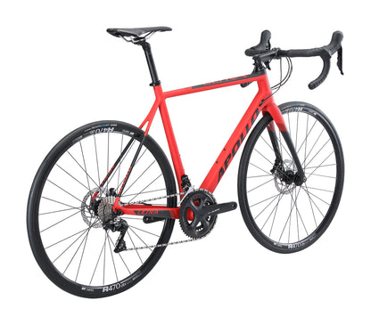 Apollo Ultra 10 - Road Bike (Matte Nude Carbon / Matte Red)