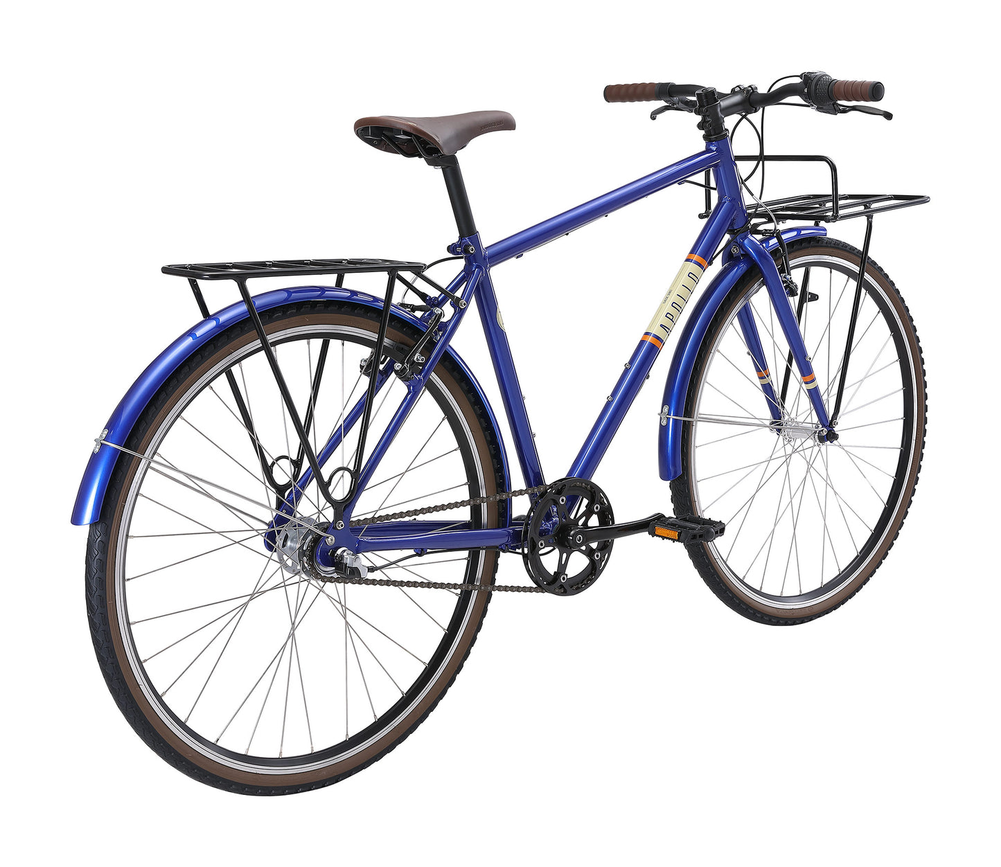 Apollo Mark III - Urban Bike (Gloss Navy Blue / Gloss Cream / Gloss Orange)