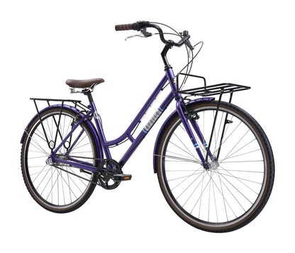 Apollo Mark III WS - Womens Urban Bike (Purple / Silver / Blue)