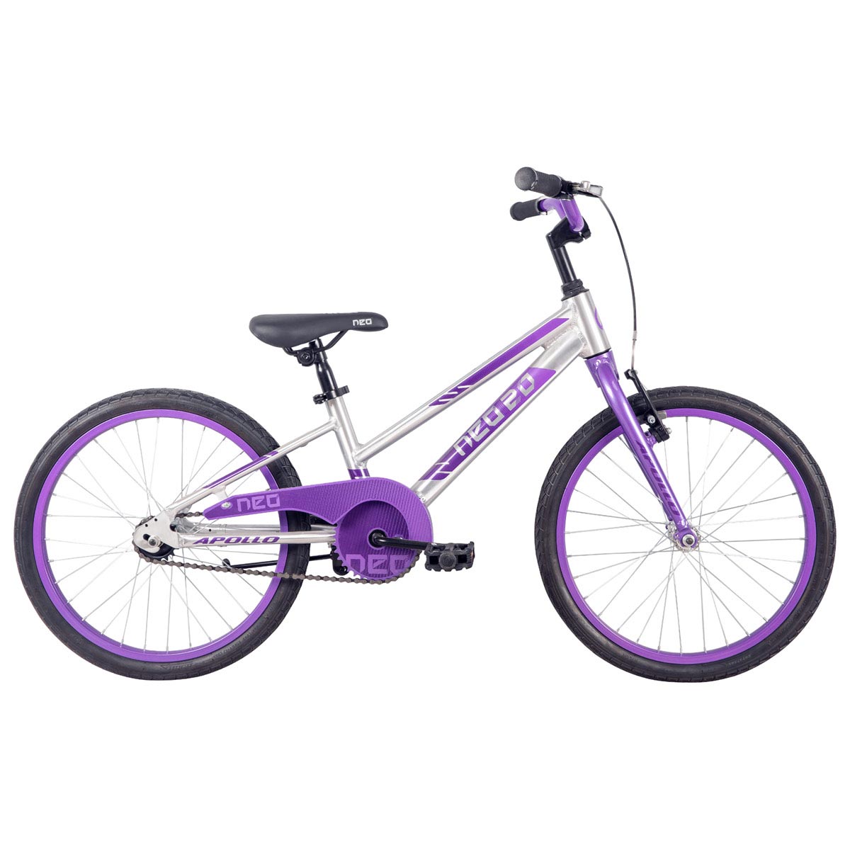 Neo+ 20 Girl's Bike (Brushed Alloy / Lavender, Purple Fade)