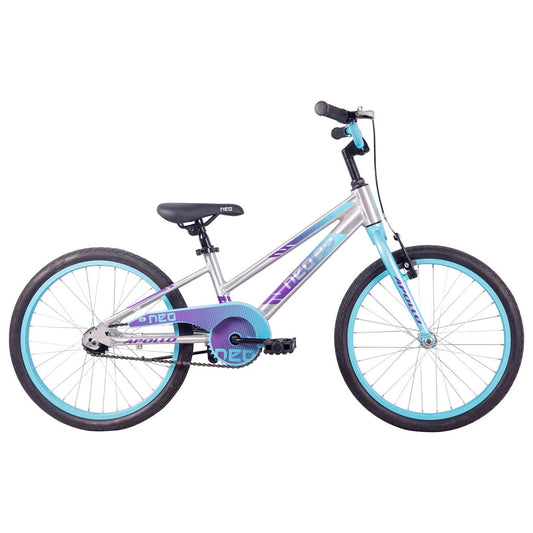 Neo+ 20 Girl's Bike (Brushed Alloy / Ice Blue, Purple Fade)