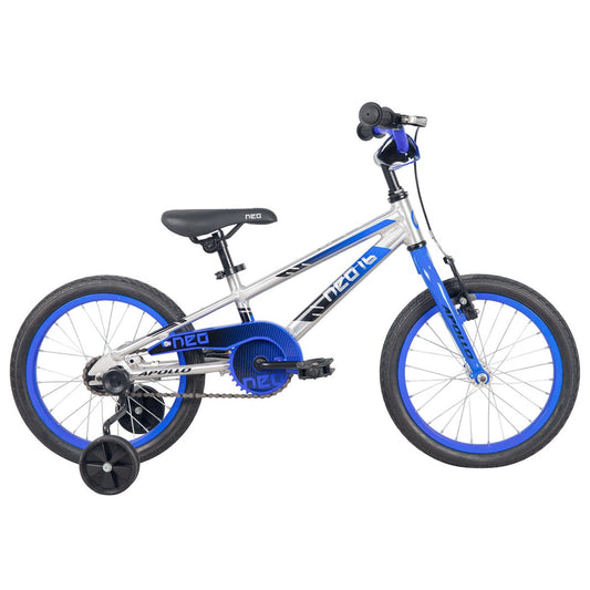 Neo+ 16 Boy's Bike (Brushed Alloy / Blue, Black Fade)