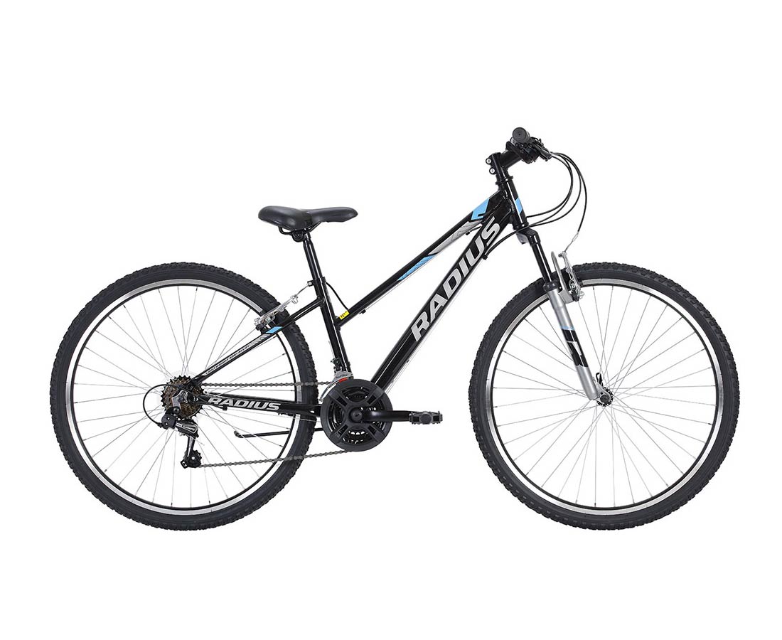 Radius Nova 10 Recreational MTB (Gloss Black / Chrome / Pearl Blue)