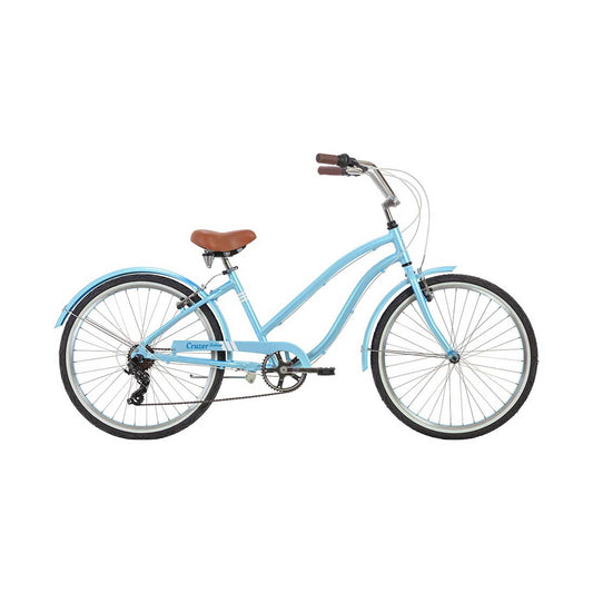 Radius Cruzer Deluxe Step Thru Beach Cruiser (Gloss Ice Blue)