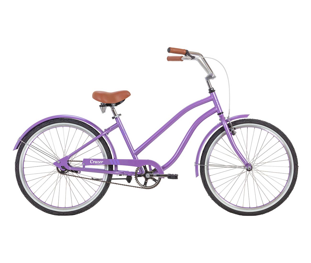 Radius Cruzer Step Thru Beach Cruiser Bicycle (Gloss Lavender)