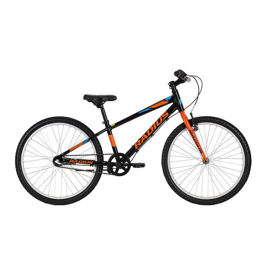 Radius Axis  3  24" Youth Bicycle (Gloss Black / Orange / Blue)