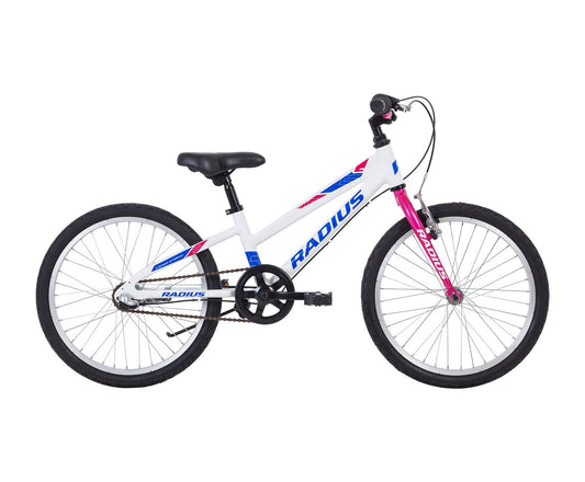 Radius Ponyridge 3  20" Youth Bicycle (Gloss White / Pink / Navy Blue)