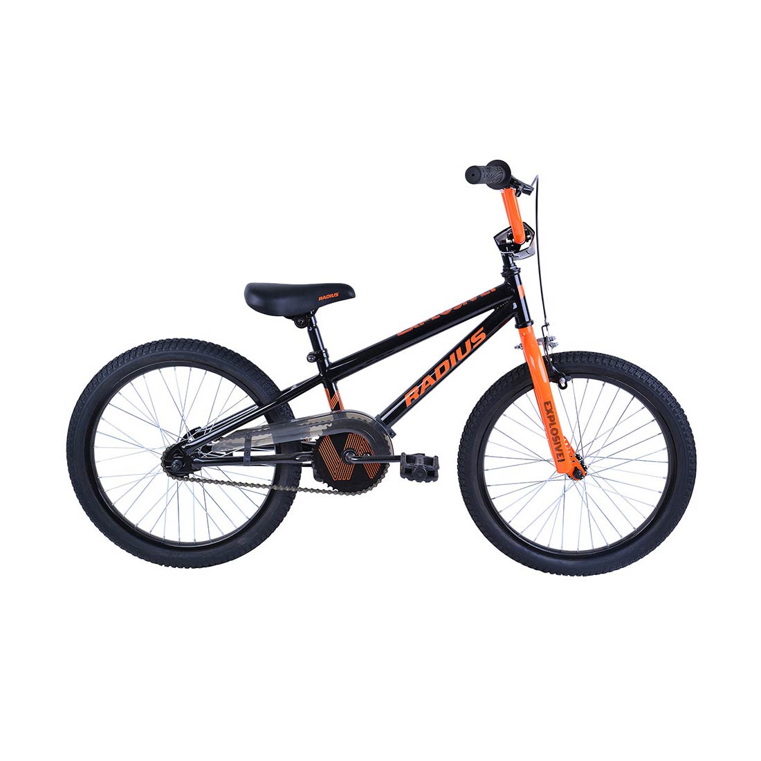 Radius Explosive Mini 20" Youth Bicycle (Gloss Black / Orange)