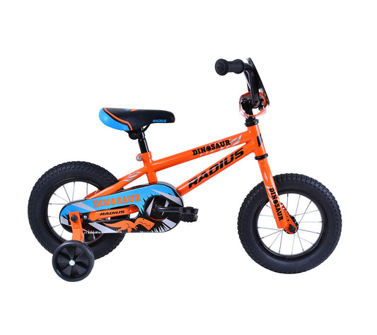 Radius Dinosaur 12" Juvenile Bicycle (Gloss Orange / Blue / Black)