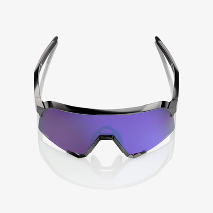 100% S3 Polished Black HiPER® Polarised Lavender Mirror Lens 100%
