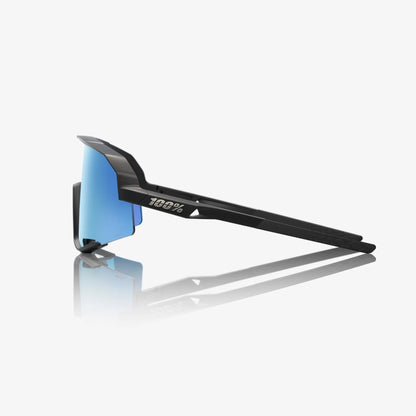 100% SLENDALE Matte Black HiPER Blue Multilayer Mirror Lens 100%