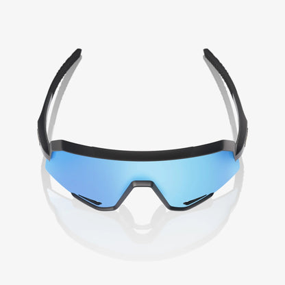100% SLENDALE Matte Black HiPER Blue Multilayer Mirror Lens 100%