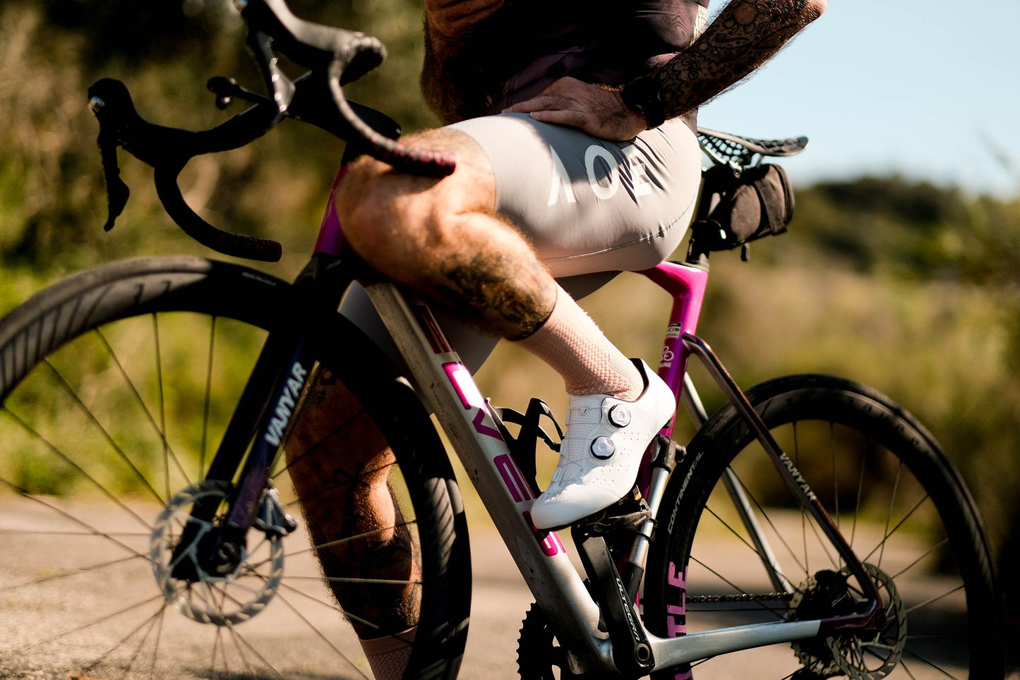 FLR FNT-9 Knit Carbon Sole Road Shoe (White) FLR