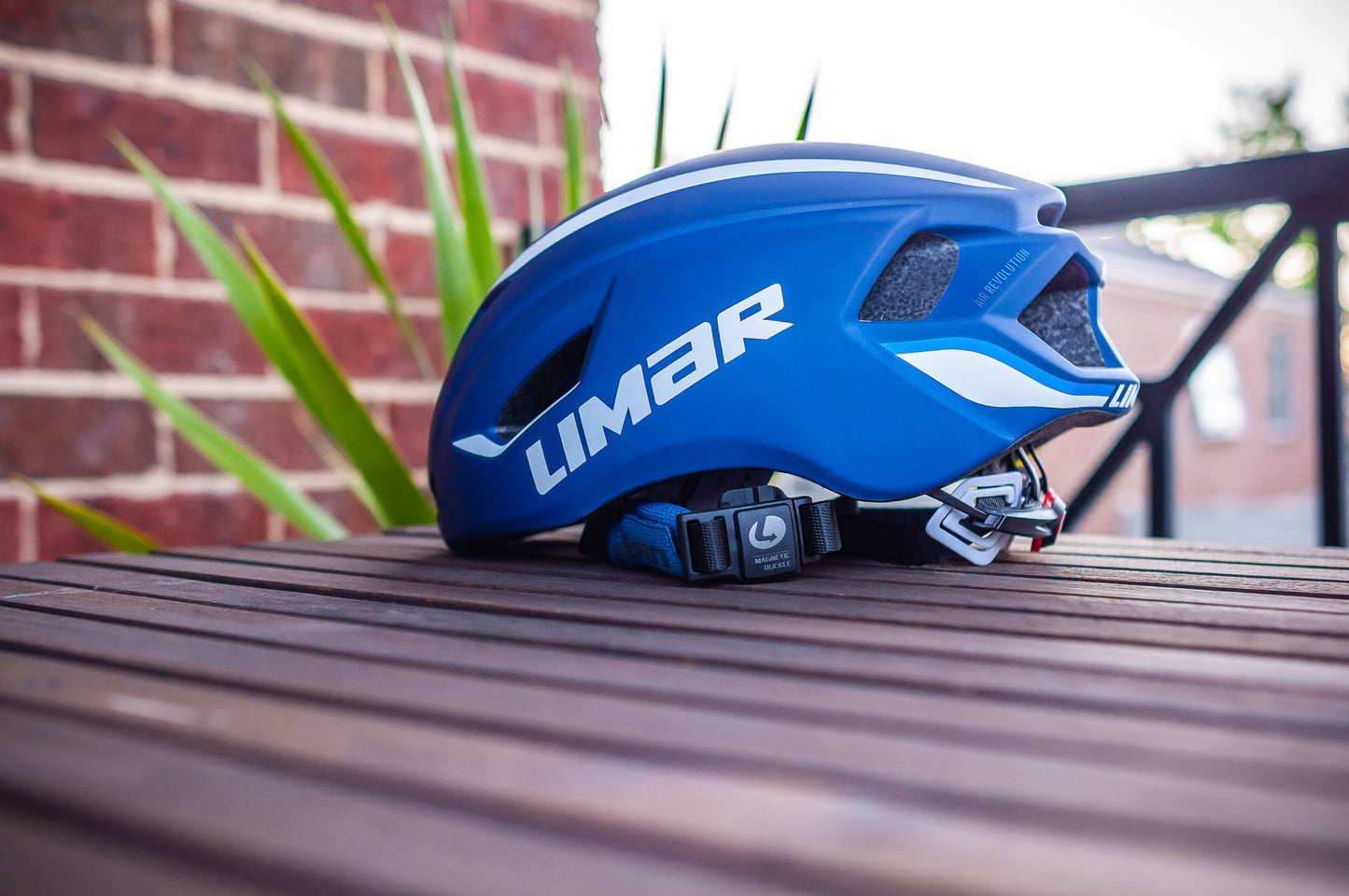 Limar Air Speed - Road Bicycle Helmet (Matte Blue / White)