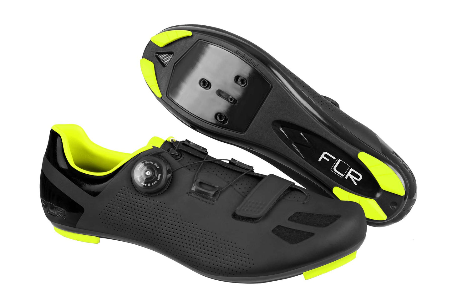 FLR F-11 Road Shoe (Black/Yellow)