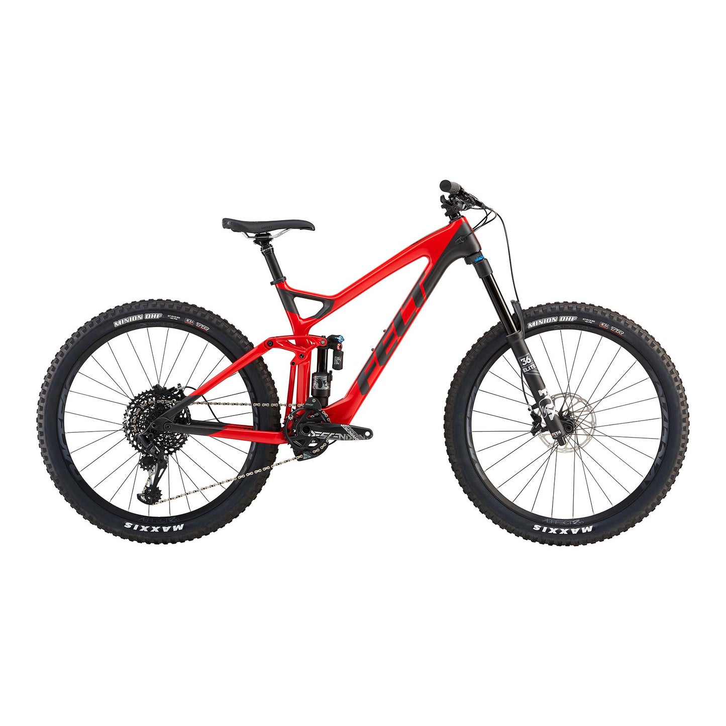 Felt Compulsion 1 Enduro Mountain Bike (Matte Carbon / Red) - 22"