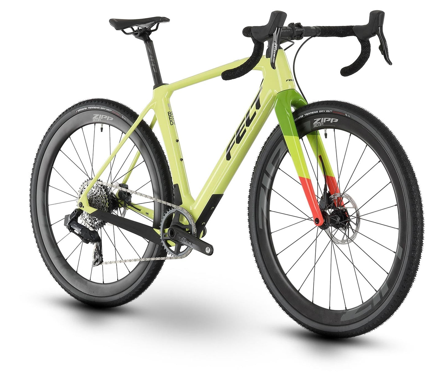 Felt BREED | Advanced | Force 1 eTap AXS Gravel Bike (Limelight) Felt